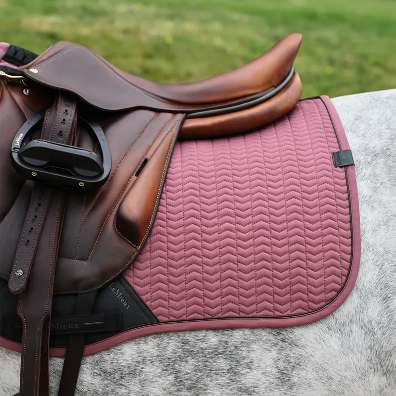 LeMieux Essence Eurojump Square Saddlecloth - Rosewood-3