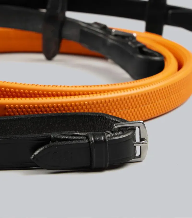 Premier Equine Exercise / Racing Reins 60 - Black-2