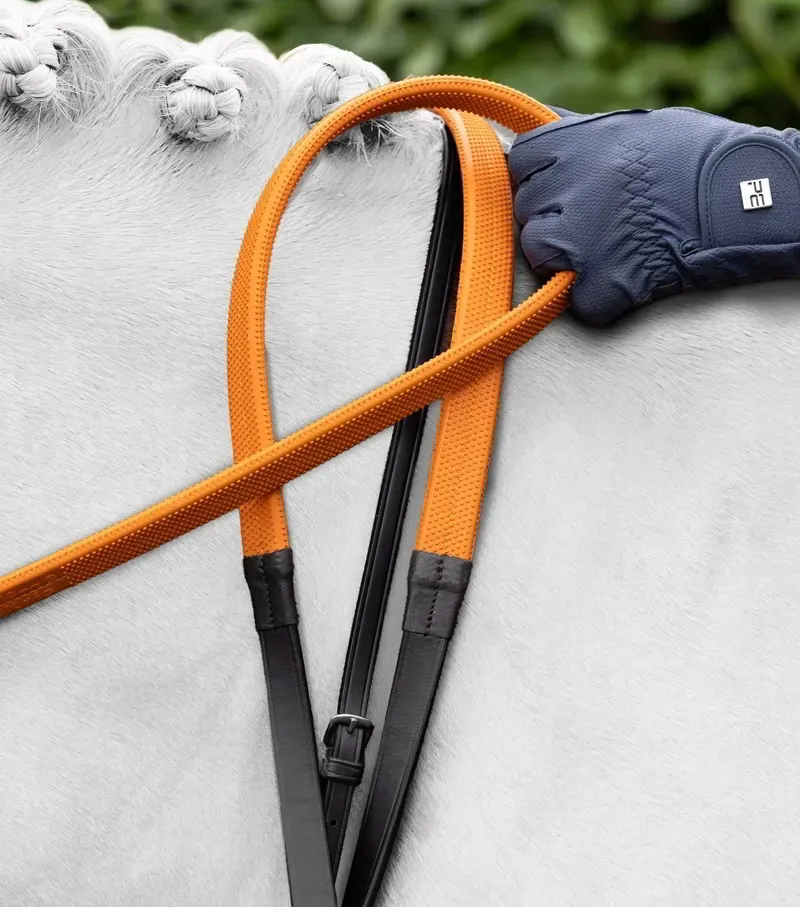 Premier Equine Exercise / Racing Reins 60 - Black-3
