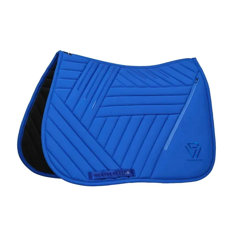 WeatherBeeta Softshell Pro Grip Euro Jump Saddle Pad - Cobalt-1