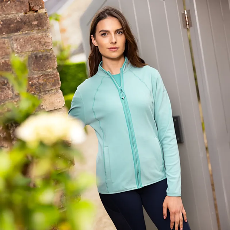 LeMieux Faye Ladies Fleece Zip Through - Aqua-5