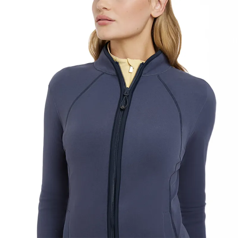 LeMieux Faye Ladies Fleece Zip Through - Dusk Blue-2