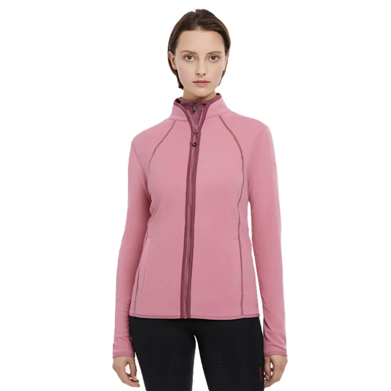 LeMieux Faye Ladies Fleece Zip Through - Peony-1
