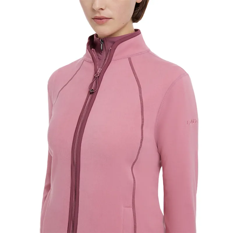 LeMieux Faye Ladies Fleece Zip Through - Peony-2