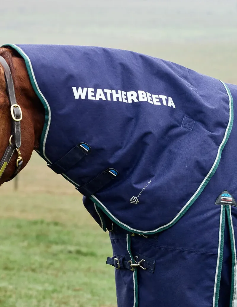 WeatherBeeta ComFiTec Plus 220G Dynamic Turnout Rug Neck Cover - Navy