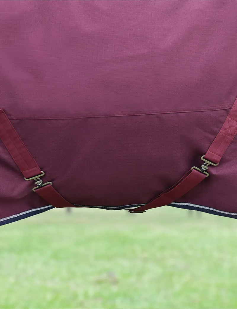 WeatherBeeta ComFiTec Essential 220G Turnout Rug Detach-A-Neck - Burgundy-6