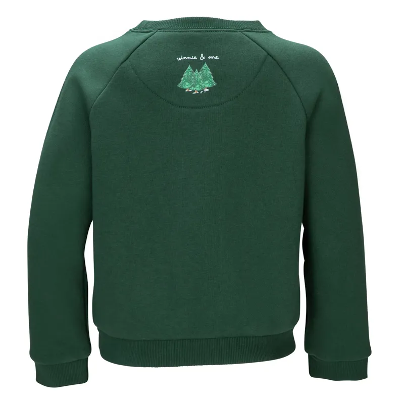 Shires Winnie and Me Festive Childrens Sweatshirt - Green-1