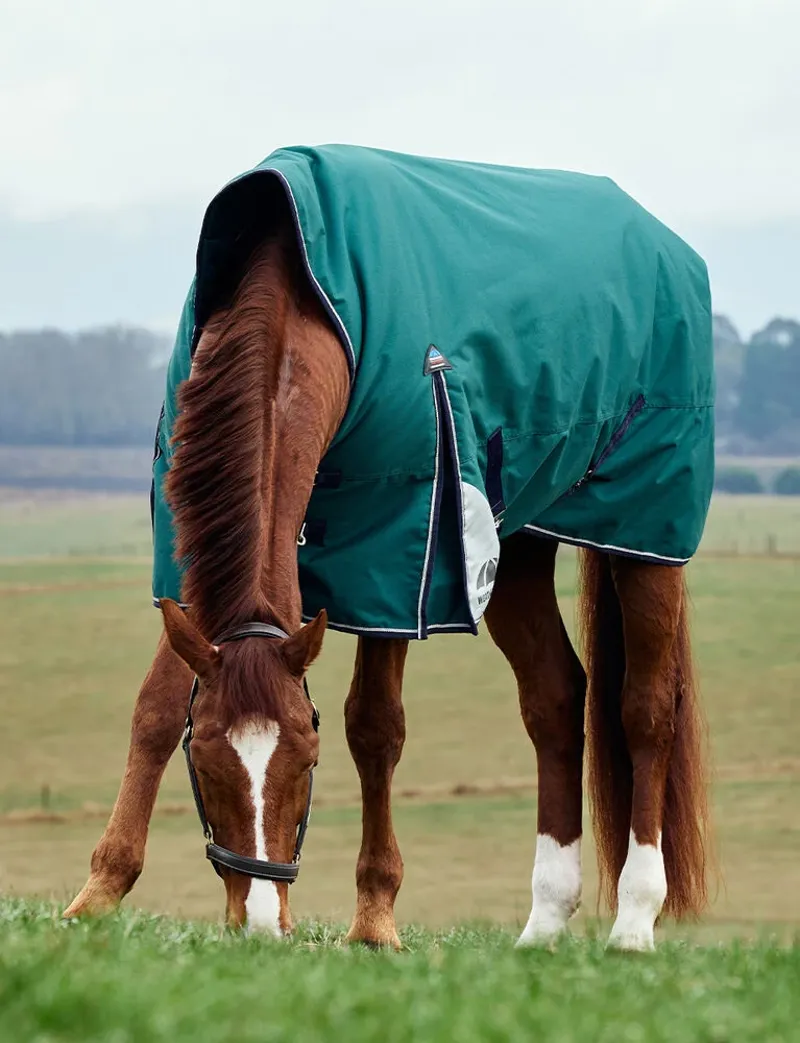 WeatherBeeta ComFiTec Plus Dynamic 220G Turnout High Neck Rug- Forest Green-1