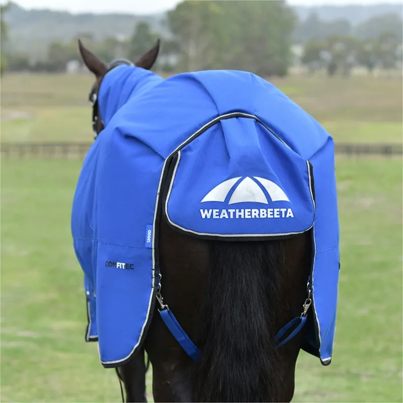 WeatherBeeta ComFiTec Essential 220g Turnout Combo Rug -  Cobalt/Black -6