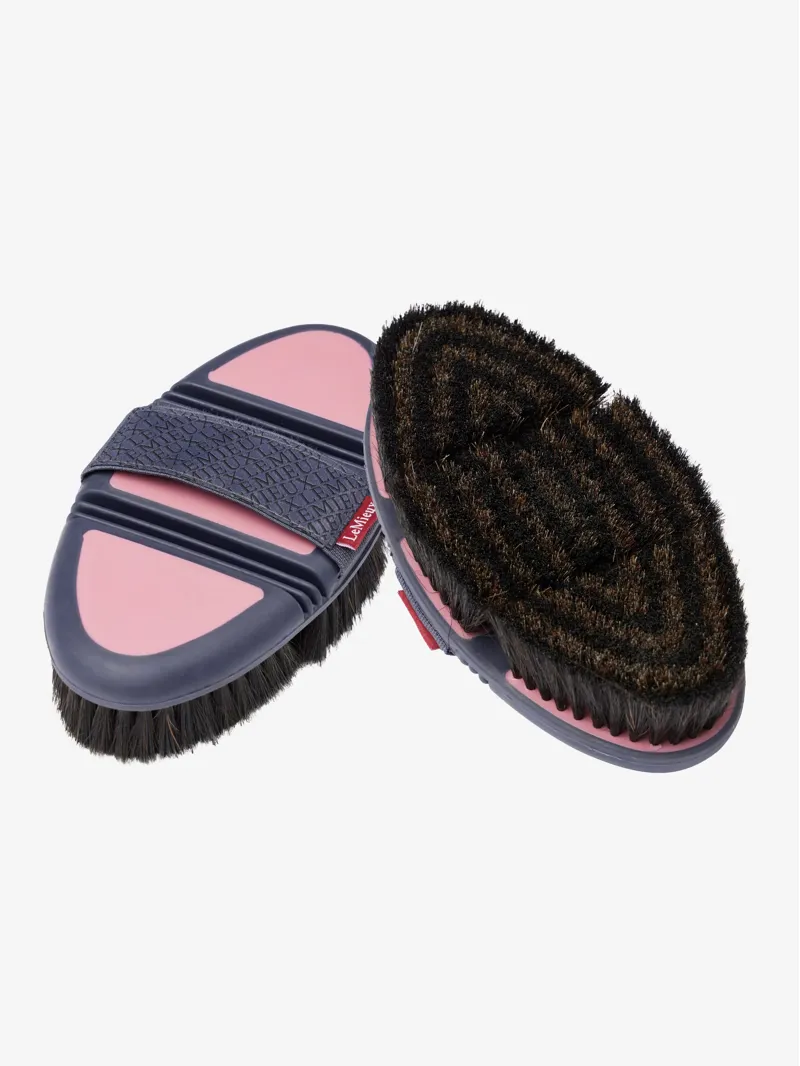 LeMieux Flexi Horse Hair Body Brush - Peony