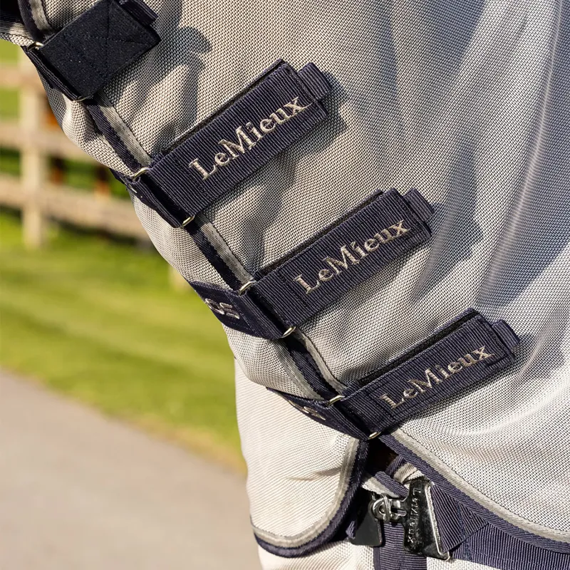 LeMieux Kudos Gladiator Fly Rug - Grey/Navy-1