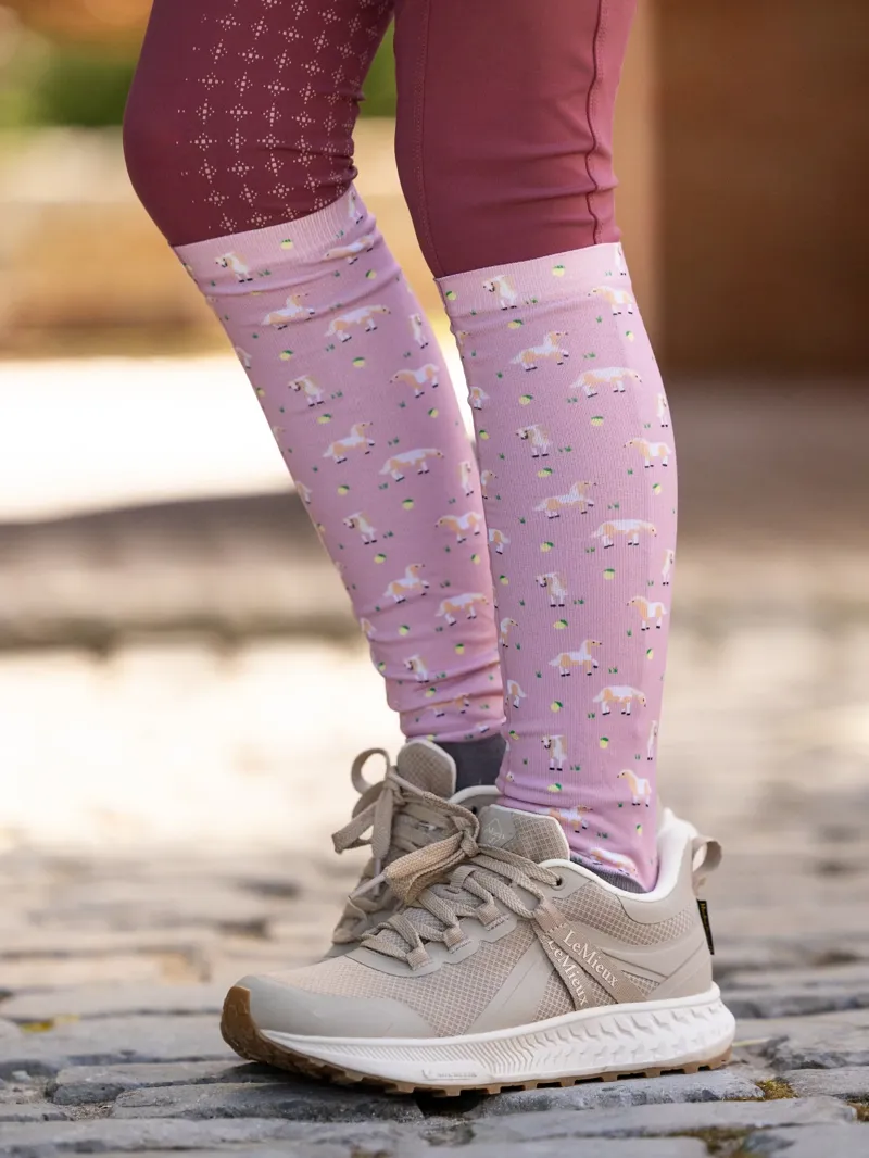 LeMieux Footsie Socks - Lemon-1