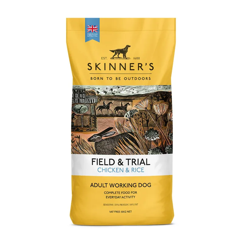 Skinners Field Trial Chicken and Rice Adult Working Dog Food - 15kg