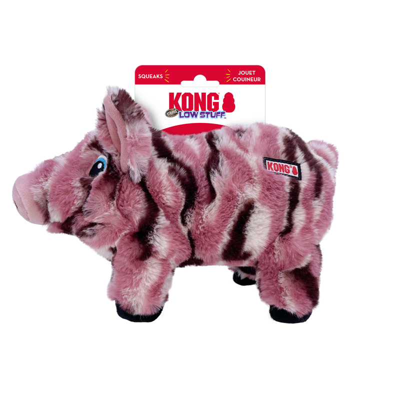 KONG Low Stuff Stripes Pig