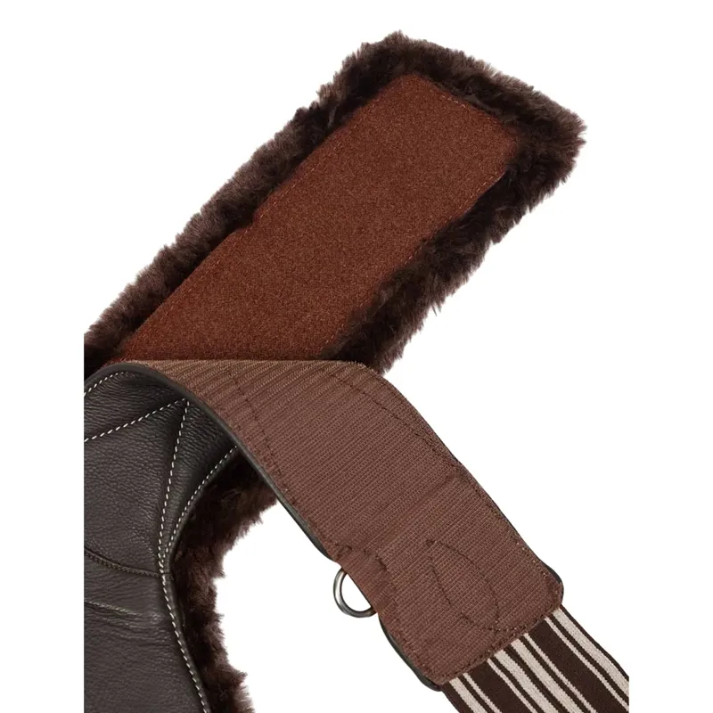 LeMieux Arika Simuwool Contoured Long Stud Girth - Brown-3
