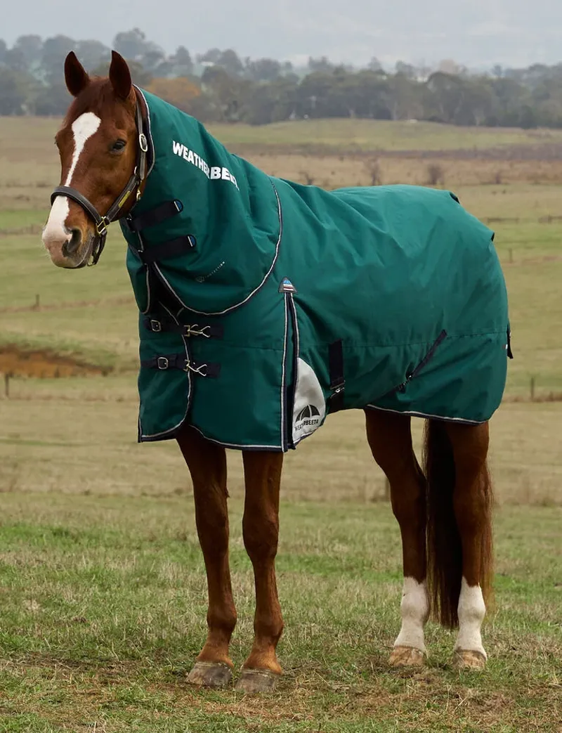 WeatherBeeta ComFiTec Plus Dynamic 0g Turnout Detach-A-Neck Rug - Forest Green