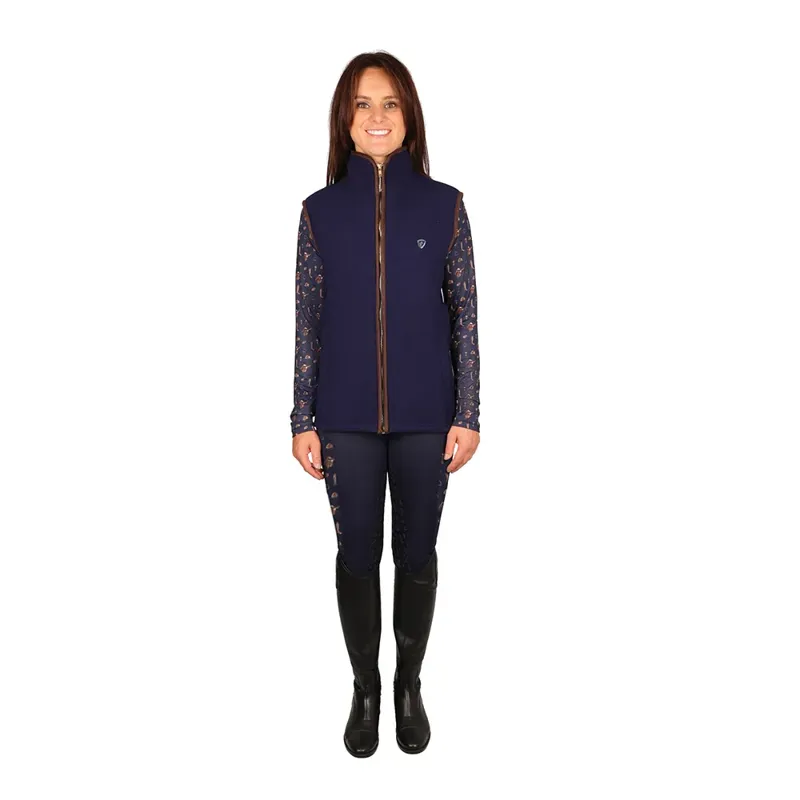 Hy Equestrian Elevate Essential Ladies Gilet - Navy-3