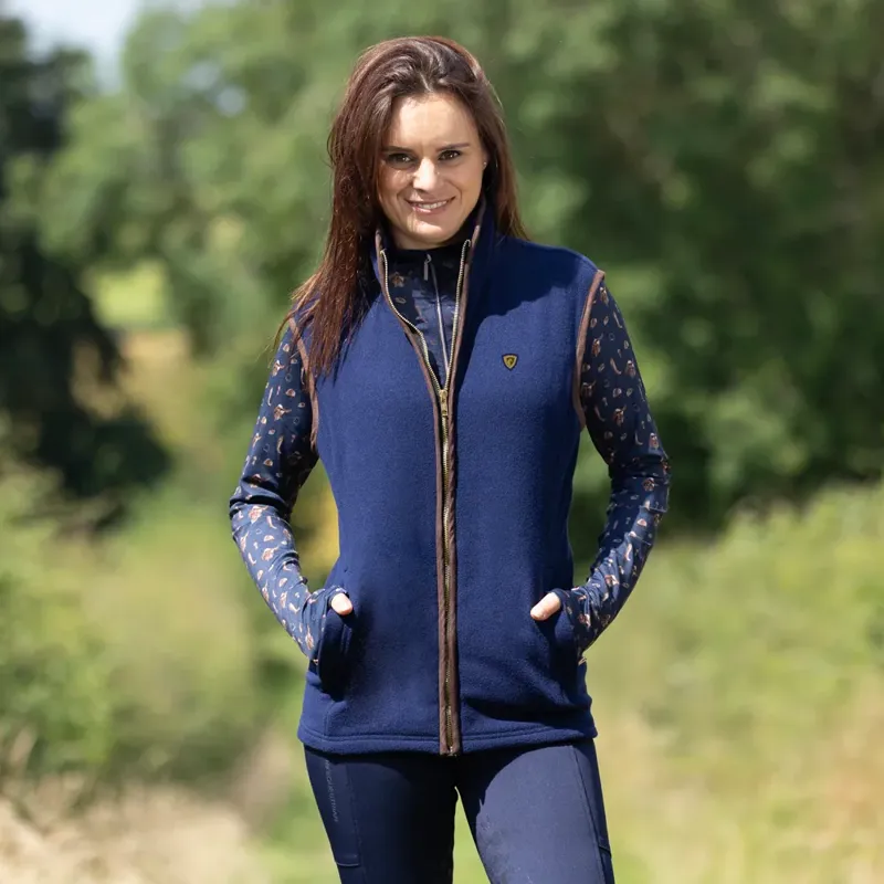 Hy Equestrian Elevate Essential Ladies Gilet - Navy