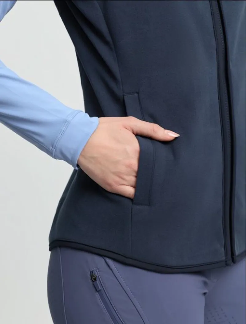 LeMieux Roberta Fleece Gilet - Navy-2