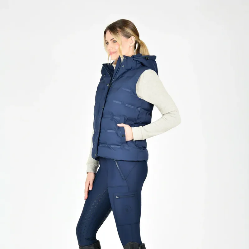 WeatherBeeta Hapur Heat Seal Quilted Ladies Vest - Navy Iris-2
