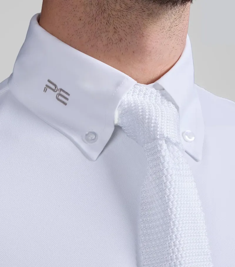 Premier Equine Men's Giulio Long Sleeve Show Shirt - White-2