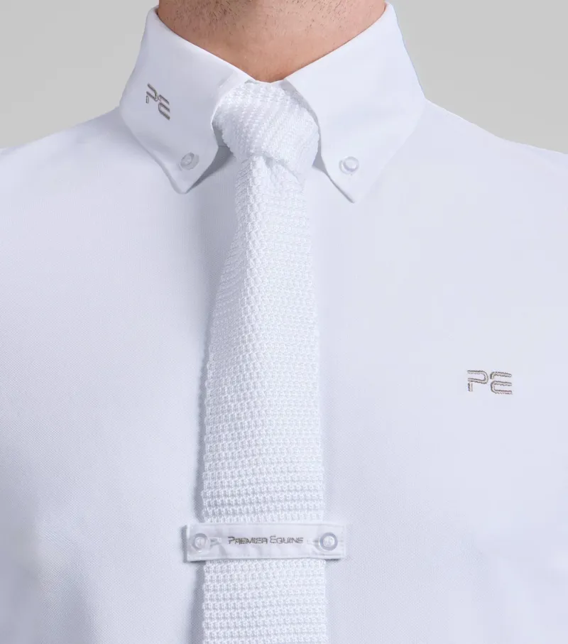 Premier Equine Men's Giulio Long Sleeve Show Shirt - White-3