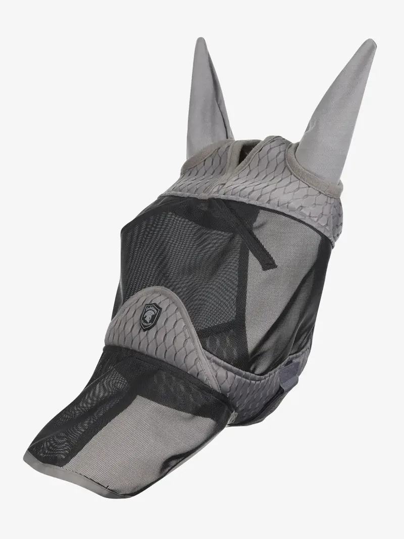 LeMieux Gladiator Full Fly Mask - Grey-1