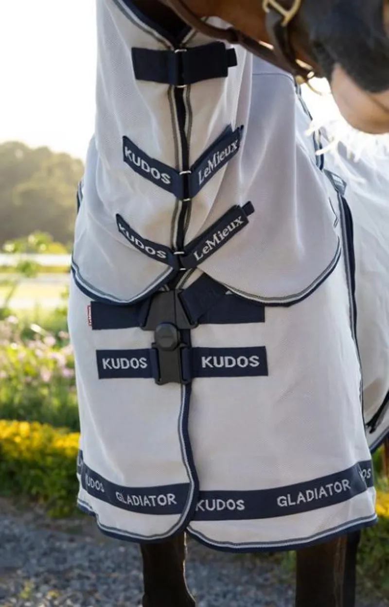 LeMieux Kudos Gladiator Fly Rug - Grey-1