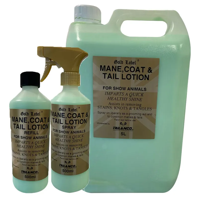 Gold Label Mane Tail and Coat Lotion - 500 ml spray