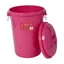 Red Gorrilla 80L Bin With Lid - Pink