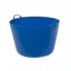 Red Gorilla Tub Xlarge Heavy Duty Flexible Plastic Utility Tub 75L - Blue