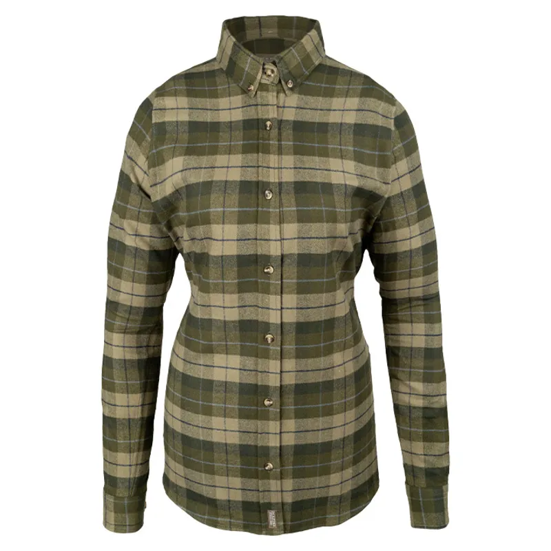 Jack Pyke Ladies Bleasdale Heavy Flannel Shirt - Green