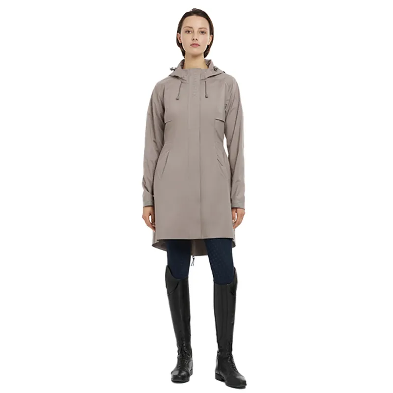 LeMieux Grace Long Waterproof Ladies Jacket - Pecan-3