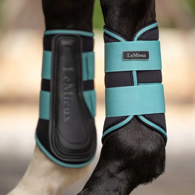 LeMieux Grafter Brushing Boots - Lagoon-4