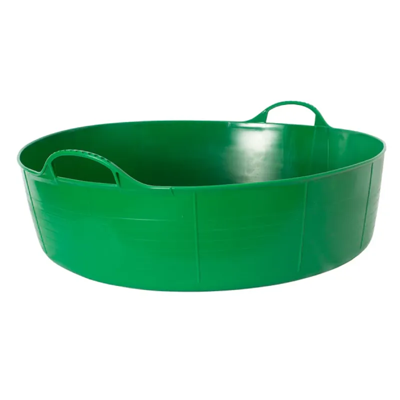 Red Gorilla Tubtrug Flexible Large Shallow 35L Bucket - Green