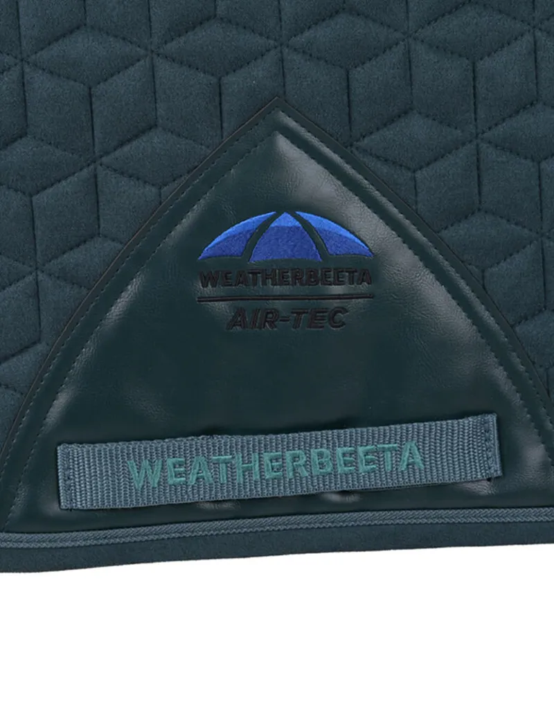 WeatherBeeta Suede Elite Air-Tec Dressage Saddle Pad - Forest Green-3