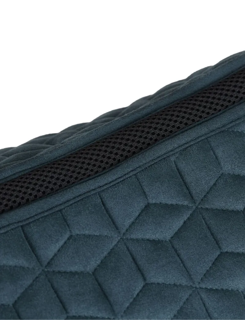 WeatherBeeta Suede Elite Air-Tec Dressage Saddle Pad - Forest Green-5