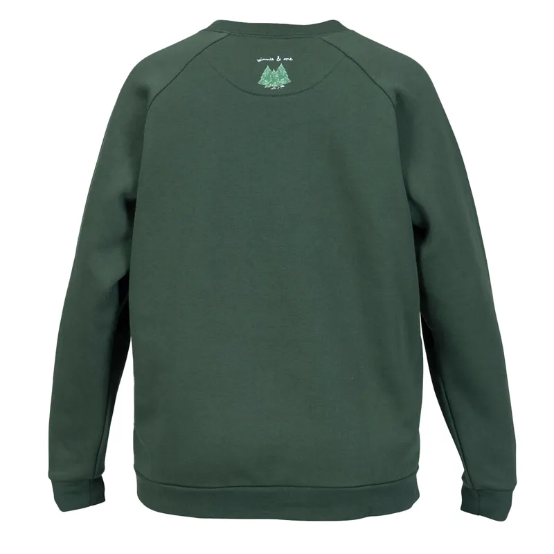Shires Winnie and Me Festive Sweatshirt - Adult Green-1