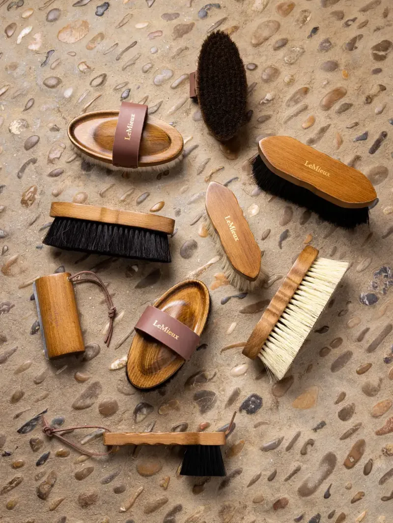 LeMieux Artisan Lambswool Body Brush - Brown-3