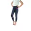 Hy Equestrian Stella Children's Riding Tights - Iron Grey/Pink