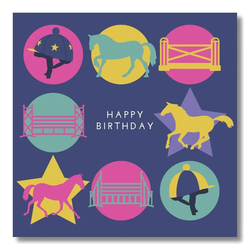 Gubblecote Beautiful Greetings Card - Happy Birthday Jumps