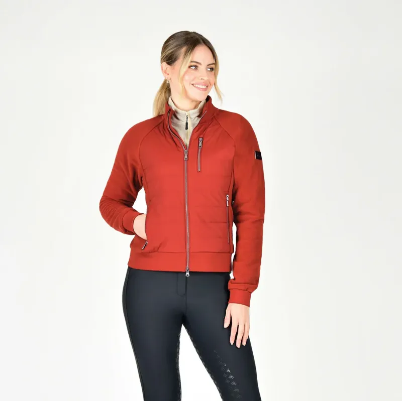 WeatherBeeta Halifax Hybrid Ladies Jacket - Red Ochre