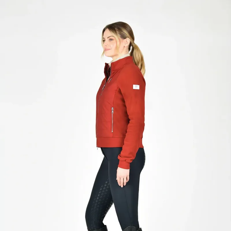 WeatherBeeta Halifax Hybrid Ladies Jacket - Red Ochre-1