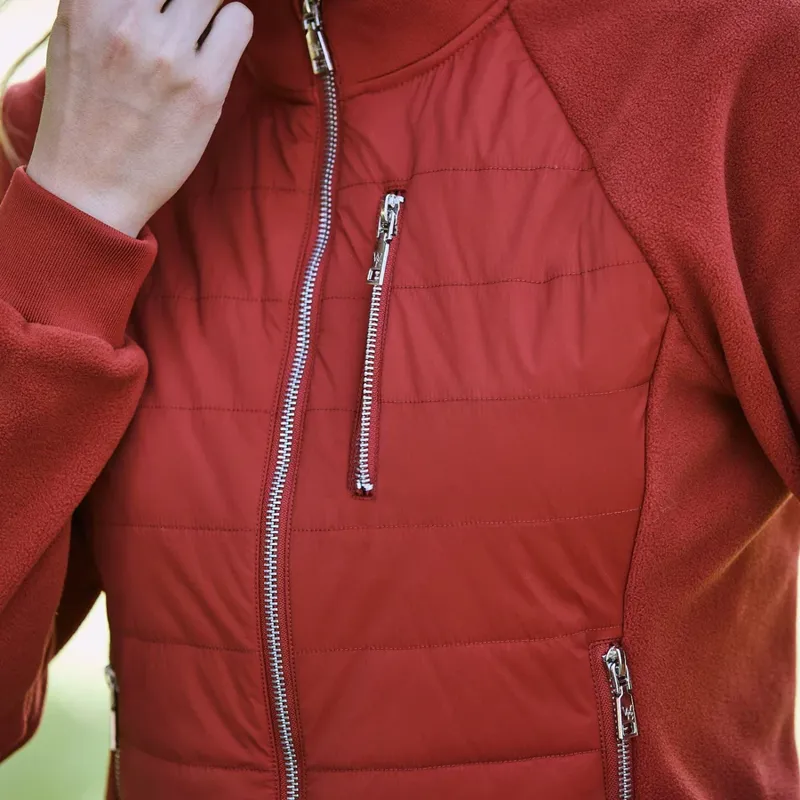 WeatherBeeta Halifax Hybrid Ladies Jacket - Red Ochre-3