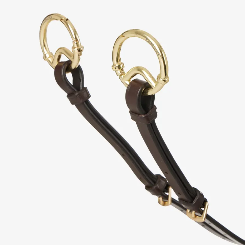 LeMieux Kudos Running Martingale - Havana/Brass-1