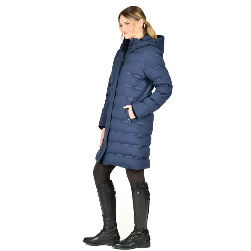 WeatherBeeta Helsinki Heat Seal Quilted Ladies Jacket - Navy Iris-2