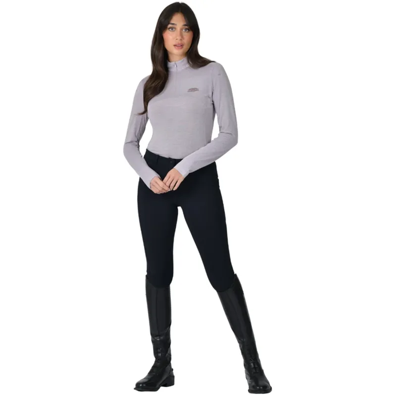 WeatherBeeta Ladies Bamboo Long Sleeve Performance Base Layer - Burnished Lilac -1
