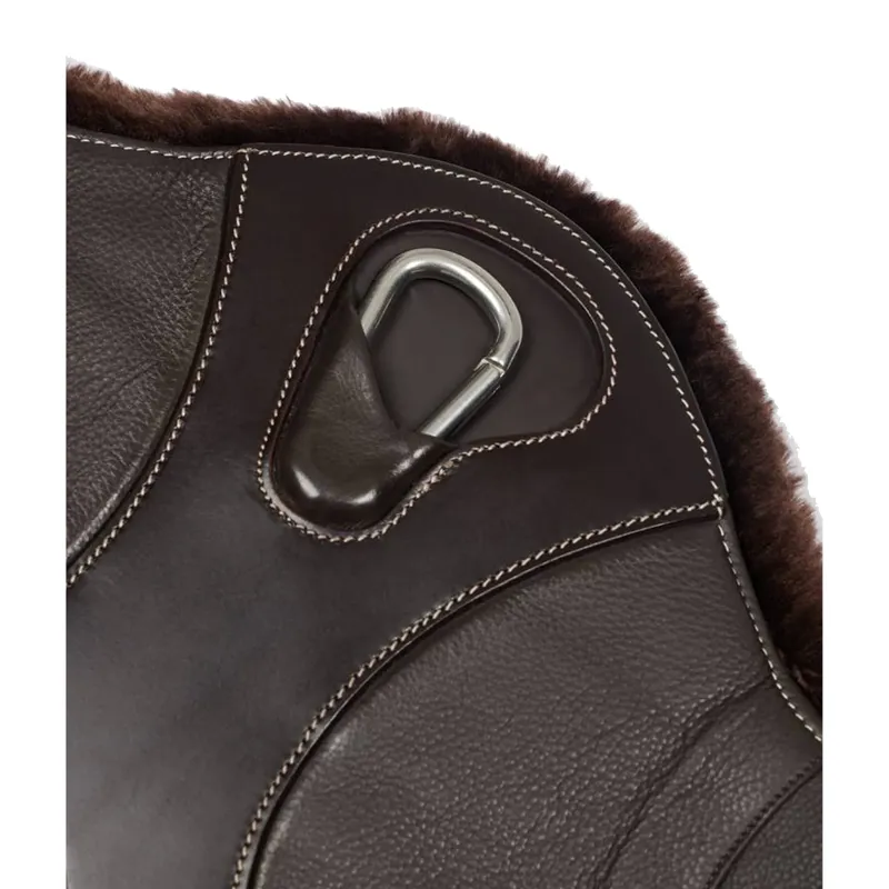 LeMieux Arika Simuwool Contoured Long Stud Girth - Brown-2
