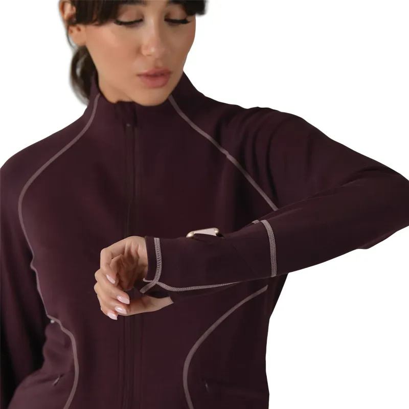 WeatherBeeta Ladies Copper Performance Jacket - Mulberry -3