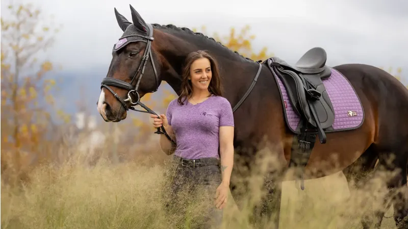 LeMieux Earth Dressage Square - Thistle-2